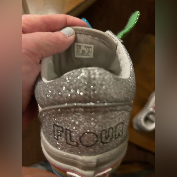 Vans Old Skool Shoes Size 4 Men 5.5 Women Sprinkles & Smiles Flour Shop Silver. - Picture 7 of 8